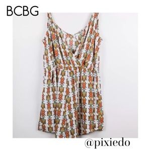 Wrap back romper : Turtle/Fish Print